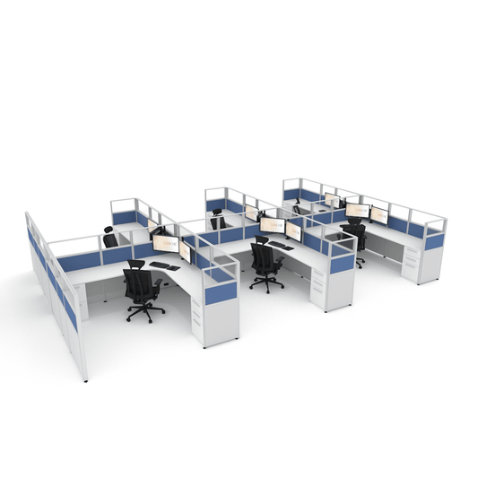 Centerline Dynamics Office Cubicle Sunline Signature 8’x8′ – 53″ High Office Cubicle (Price Matrix)