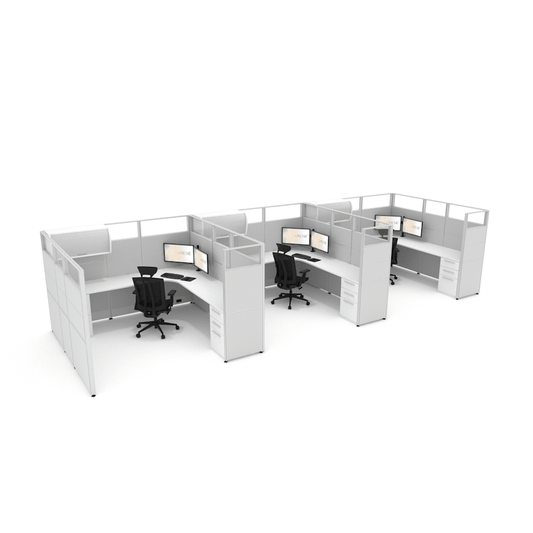 Centerline Dynamics Office Cubicle Sunline Signature 8’x8′ – 65″ High Office Cubicle