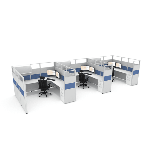 Centerline Dynamics Office Cubicle Sunline Signature 8’x8′ – 65″ High Office Cubicle