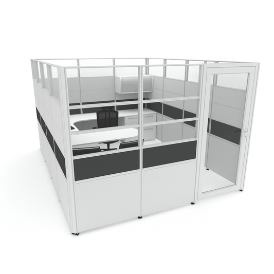 Centerline Dynamics Office Cubicle Sunline Signature 9’x12′ (all sizes available) – 82.5″ High Office Cubicle (Price Matrix)