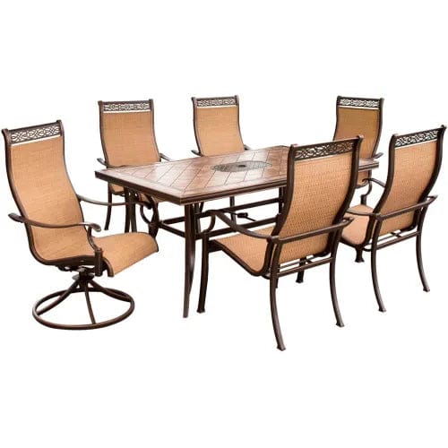 Centerline Dynamics Outdoor Seating Monaco 7 Piece Outdoor Dining Set