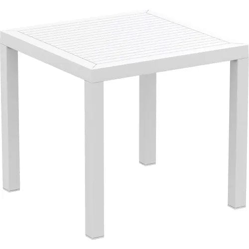 Centerline Dynamics Outdoor Seating Siesta Ares 5 Piece Outdoor Dining Set, 31-1/2"W x 29"H Table, White