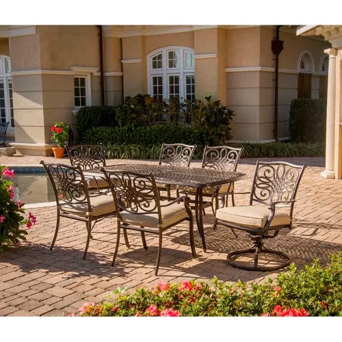 Centerline Dynamics Outdoor Seating Traditions 7 Piece Outdoor Dining Set