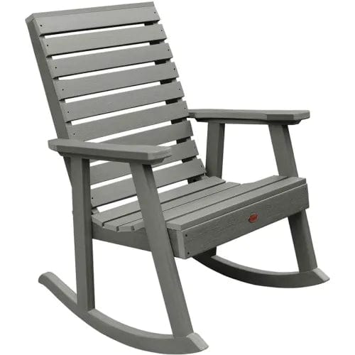 Weatherly Outdoor Rocking Chair, Eco Friendly Synthetic Wood In Coasta ...