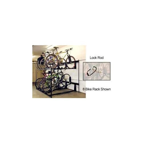 Centerline Dynamics Outdoor Structures & Storage Lockable Two Tier 6 Bike Storage Rack