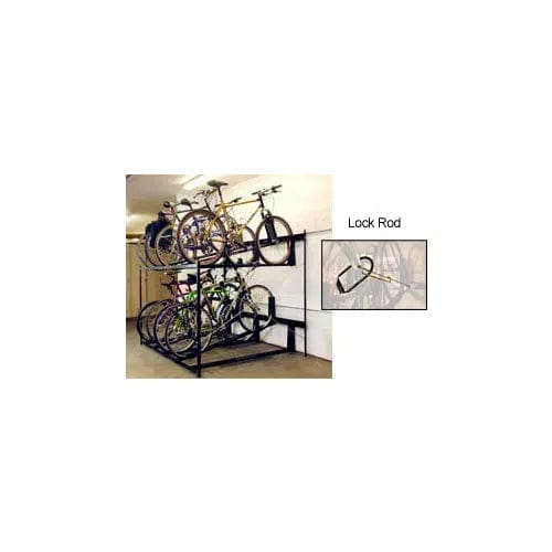 Centerline Dynamics Outdoor Structures & Storage Lockable Two Tier 8 Bike Storage Rack