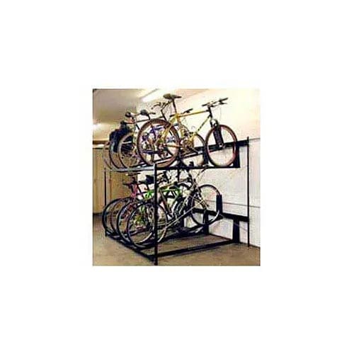 Centerline Dynamics Outdoor Structures & Storage Non-Lockable Two Tier 8 Bike Storage Rack 72 x 63