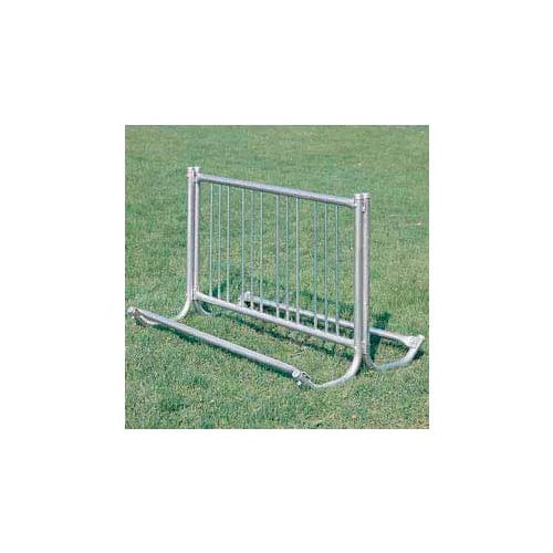 Centerline Dynamics Outdoor Structures & Storage Portable Modern Bike Rack, 10-Bike Capacity, Double Sided, 5' Long