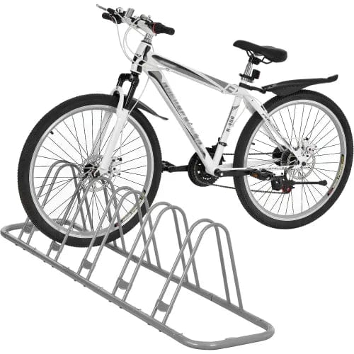 Centerline Dynamics Outdoor Structures & Storage Single-Sided Adjustable Bicycle Parking Rack, 5-Bike Capacity