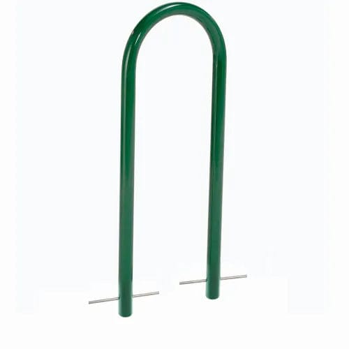 Centerline Dynamics Outdoor Structures & Storage U-Rack Bike Rack, 2-Bike Capacity, Below Ground Mount, Green