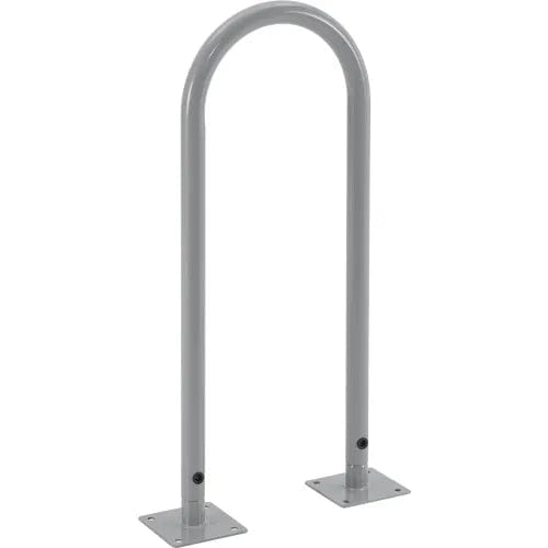 Centerline Dynamics Outdoor Structures & Storage U-Rack Bike Rack, 2-Bike Capacity, Flange Mount, Gray