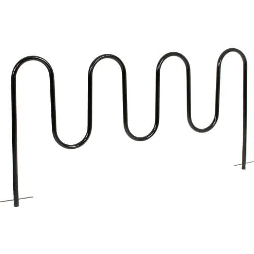 Wave Bike Rack, 9-Bike Capacity, Below Ground Mount, Black– Centerline ...