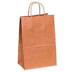 Centerline Dynamics Paper Bags Global Industrial™ Paper Shopping Bags, 5-1/2"W x 3-1/4"D x 8-3/8"H, Kraft, 250/Pack BGS101K