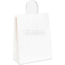 Centerline Dynamics Paper Bags Global Industrial™ Paper Shopping Bags, 5-1/2"W x 3-1/4"D x 8-3/8"H, White, 250/Pack - BGS101W