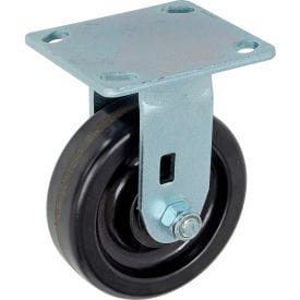 Centerline Dynamics Plate Casters Global Industrial™ Heavy Duty Rigid Plate Caster 5" Plastic Wheel 500 Lb. Capacity