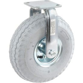 Centerline Dynamics Plate Casters Global Industrial™ Rigid Plate Caster 10" Full Pneumatic Wheel 330 Lb. Capacity