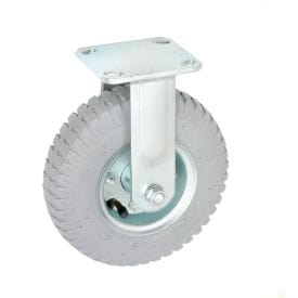 Centerline Dynamics Plate Casters Global Industrial™ Rigid Plate Caster 8" Full Pneumatic Wheel 300 lb. Capacity
