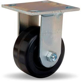 Centerline Dynamics Plate Casters Hamilton® Standard Cold Forged Rigid 4 x 2 Plastex Roller 800 Lb. Caster