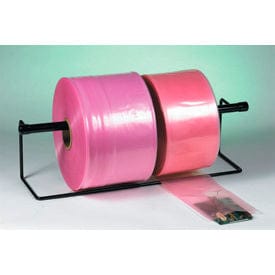 Centerline Dynamics Poly Bags Global Industrial™ Anti Static Poly Tubing, 12"W x 2150'L, 2 Mil, Pink, 1 Roll