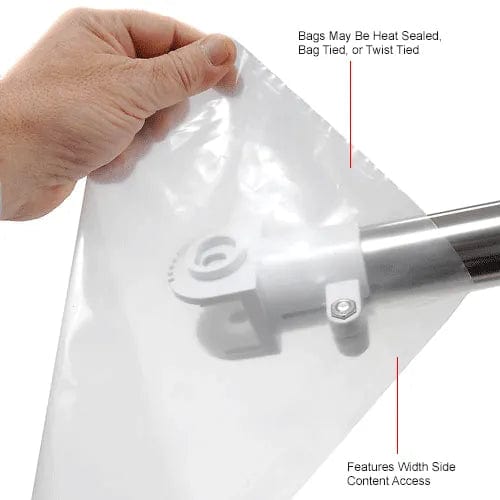 Centerline Dynamics Poly Bags Layflat Poly Bags, 8"W x 28"L, 4 Mil, Clear, 500/Pack