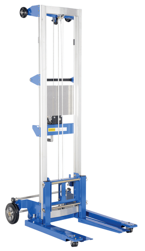 Centerline Dynamics Portable Load Lifters Vestil Aluminum/Steel Adjustable Straddle Manual Hand Winch Lift Trucks 350 Lb. Capacity