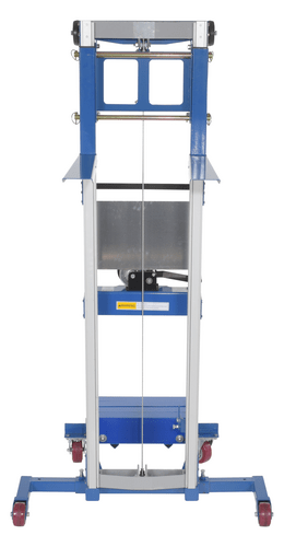 Centerline Dynamics Portable Load Lifters Vestil Aluminum/Steel Manual Hand Winch Lift Truck With Counter Balance 350 Lb. Capacity