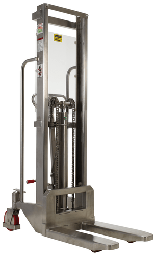Centerline Dynamics Portable Load Lifters Vestil Stainless Steel Portable Hand Pump Hefti-Lift 48 In. x 74 In. 800 Lb. Capacity