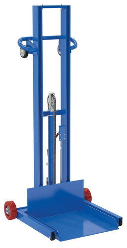 Centerline Dynamics Portable Load Lifters Vestil Steel Low Profile Lite Load Lift With Foot Pump, Fixed Wheels and Manual Floor Lock 20 In. x 20 In. Platform 400 Lb. Capacity