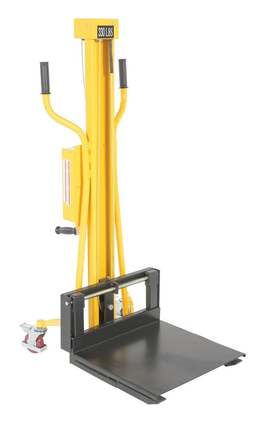 Centerline Dynamics Portable Load Lifters Vestil Steel Portable Hand Winch Lifter 330 Lb. Capacity