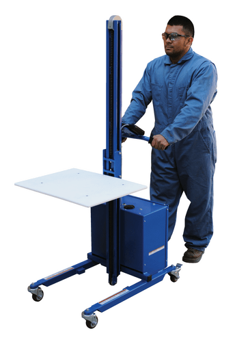 Centerline Dynamics Portable Load Lifters Vestil Steel Quick Lift DC Powered 57 In. Raised Height 175 Lb. Capacity