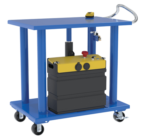 Vestil Steel DC Powered Hydraulic Post Table 24 In. x 36 In. 2000 Lb ...