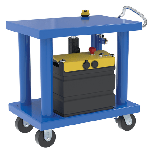Vestil Steel DC Powered Hydraulic Post Table 24 In x 36 In 6,000 Lb. C ...