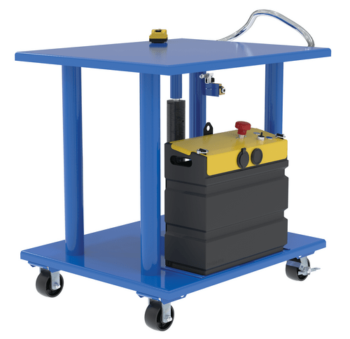 Vestil Steel DC Powered Hydraulic Post Table 30 In x 36 In 2,000 Lb. C ...