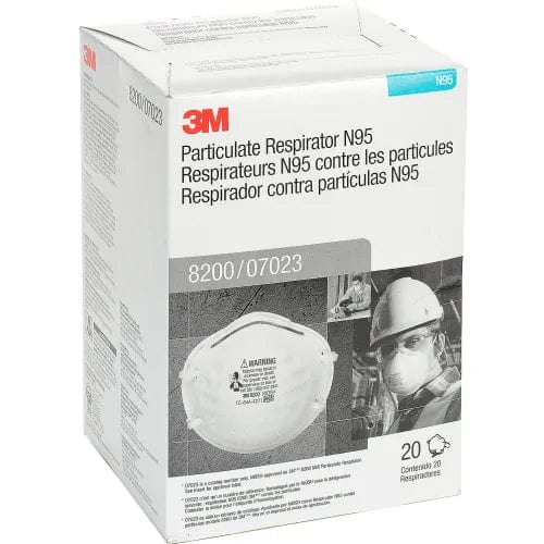 Centerline Dynamics PPE 3M™ 8200/07023(AAD) N95 Disposable Particulate Respirator, Box of 20