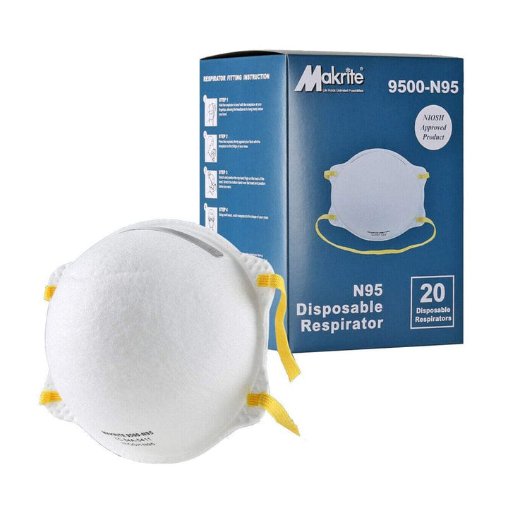 Makrite® 9500-N95 Disposable Respirator 1 Case of 12 boxes– Centerline ...