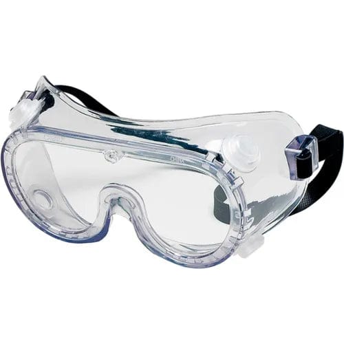 Centerline Dynamics PPE MCR Safety 2235R Chemical Splash Safety Goggles, Indirect Vent, Rubber Strap, Clear AF Lens