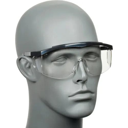 Centerline Dynamics PPE MCR Safety SS010 Stratos® Safety Glasses, Black Frame, Clear Uncoated Lens