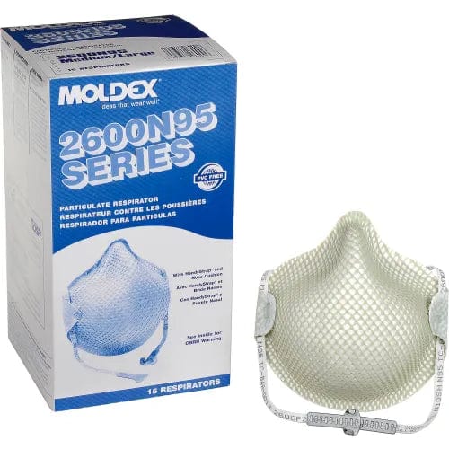 Centerline Dynamics PPE Moldex 2600N95 2600 Series N95 Particulate Respirators with HandyStrap®, M/L, 15/Box