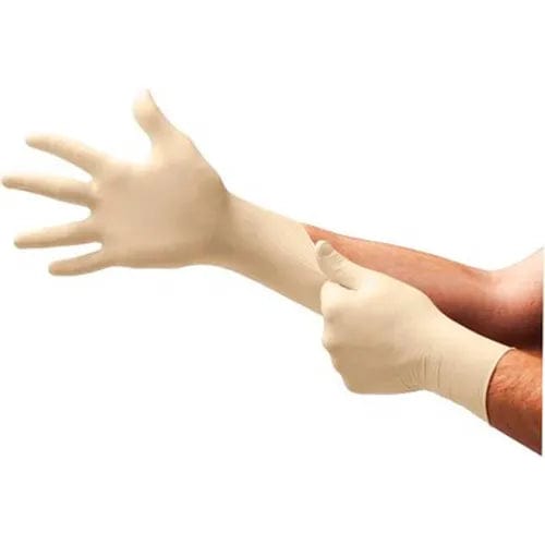 Centerline Dynamics PPE TouchNTuff® 69-210 Industrial Grade Latex Gloves, Powdered, Natural, M, 100 Gloves/Box
