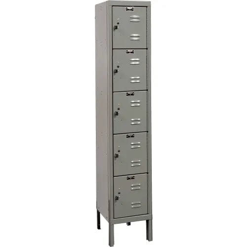 Centerline Dynamics Premium Box Lockers Dark Gray Hallowell 5-Tier 5 Door Premium Locker, 12"W x 15"D x 66"H