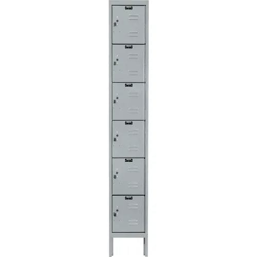 Centerline Dynamics Premium Kd Box Lockers 6-Tier 6 Door Premium Locker, 12"W x 12"D x 78"H