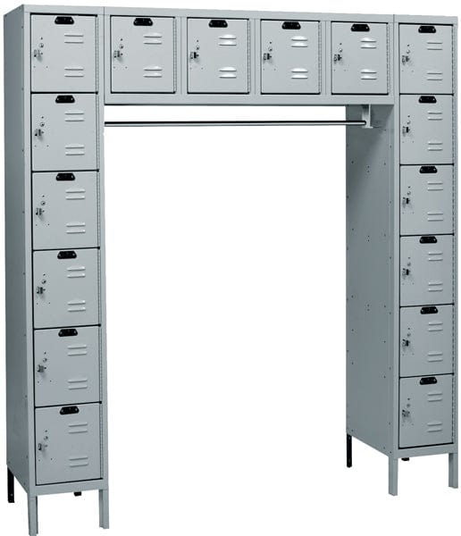 Centerline Dynamics Premium Kd Specialty Lockers Quickship Dark Gray / Assembled Hallowell Premium Locker, 72"W x 18"D x 78"H, 729 Tan, 16-Person