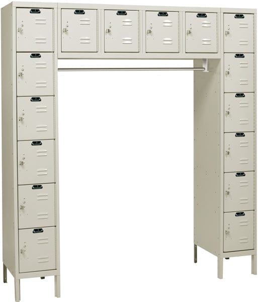 Centerline Dynamics Premium Kd Specialty Lockers Quickship Tan / Assembled Hallowell Premium Locker, 72"W x 18"D x 78"H, 729 Tan, 16-Person