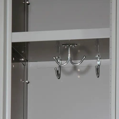 Centerline Dynamics Premium Wardrobe Lockers Hallowell 1-Tier 1 Door Premium Kd Wardrobe Lockers In Stock Dark Gray Assembled U1258-1A-HG