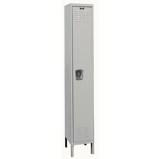 Centerline Dynamics Premium Wardrobe Lockers Hallowell 1-Tier 1 Door Premium Kd Wardrobe Lockers In Stock Light Gray U1258-1A-PL