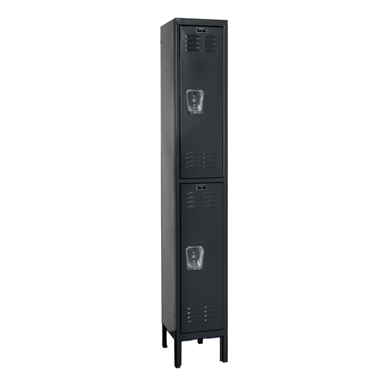 Centerline Dynamics Premium Wardrobe Lockers Hallowell 2-Tier 2 Door Premium Kd Wardrobe Lockers In Stock Black U1258-2A-ME