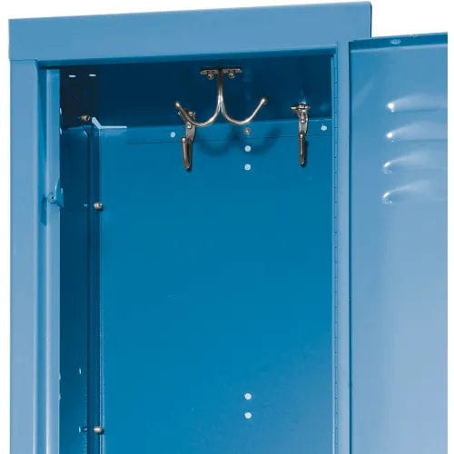 Centerline Dynamics Premium Wardrobe Lockers Hallowell 2-Tier 2 Door Premium Kd Wardrobe Lockers In Stock Blue Assembled U1258-2A-MB