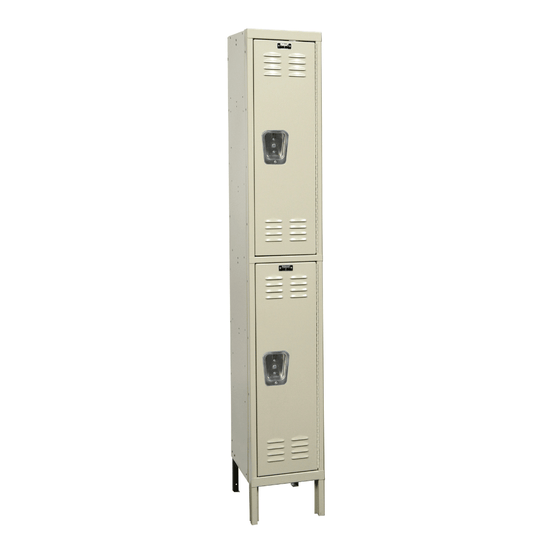 Centerline Dynamics Premium Wardrobe Lockers Hallowell 2-Tier 2 Door Premium Kd Wardrobe Lockers In Stock Tan U1258-2A-PT