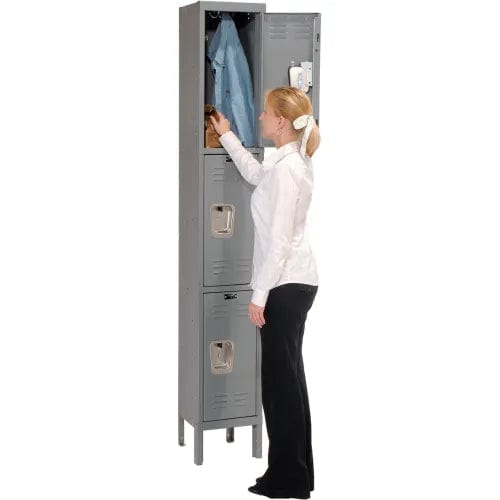 Centerline Dynamics Premium Wardrobe Lockers Hallowell Premium Kd Wardrobe Lockers In Stock U1258-3A-HG