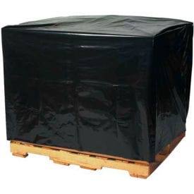 Centerline Dynamics Rack & Pallet Covers Global Industrial™ Pallet Covers, 46"W x 42"D x 68"H, 2 Mil, Black, 50/Roll